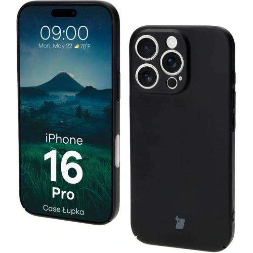 Kup Etui Bizon Case Łupka do Apple iPhone 16 Pro czarne - BIZ9284 - {ean13} - Sklep Home Screen