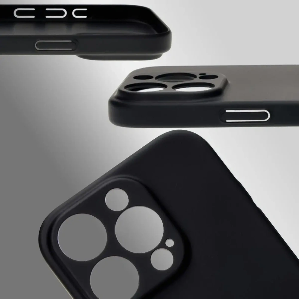 Etui Bizon Case Łupka do Apple iPhone 16 Pro czarne