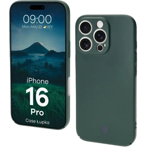 Kup Etui Bizon Case Łupka do Apple iPhone 16 Pro zielone - BIZ9287 - {ean13} - Sklep Home Screen
