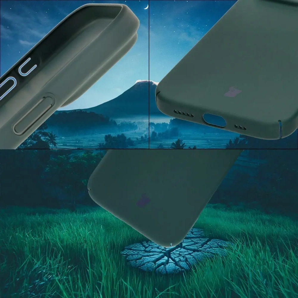 Etui Bizon Case Łupka do Apple iPhone 16 Pro zielone