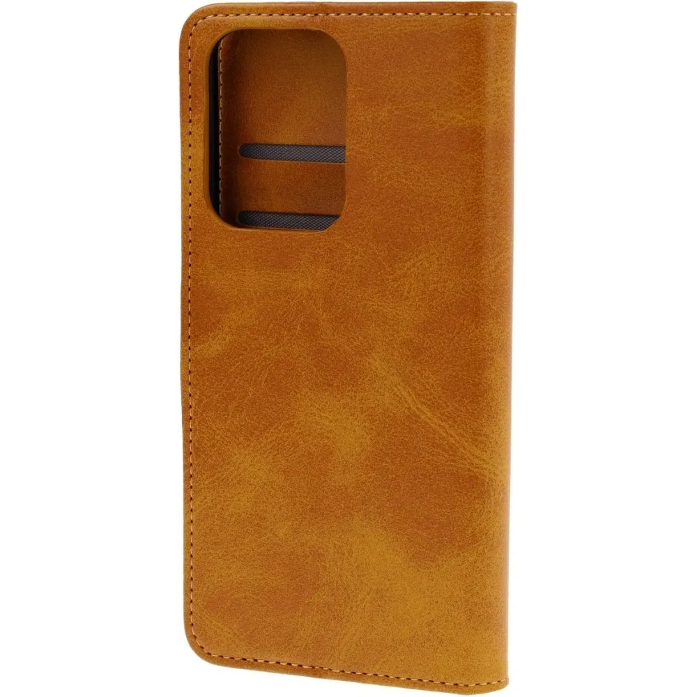 Etui z klapką Bizon Case Pocket do Oppo Reno13 Pro brązowe