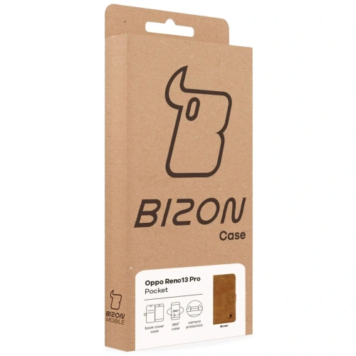 Kup Etui z klapką Bizon Case Pocket do Oppo Reno13 Pro brązowe - BIZ9288 - {ean13} - Sklep Home Screen