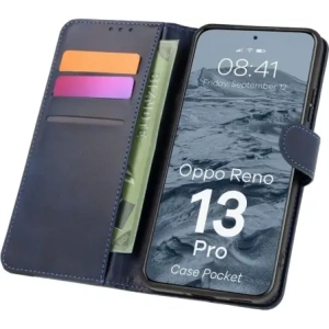Kup BIZON tok zseb Oppo Reno13 Pro sötétkék - BIZ9290 - {ean13} - Sklep Home Screen