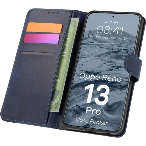 Kup BIZON tok zseb Oppo Reno13 Pro sötétkék - BIZ9290 - {ean13} - Sklep Home Screen