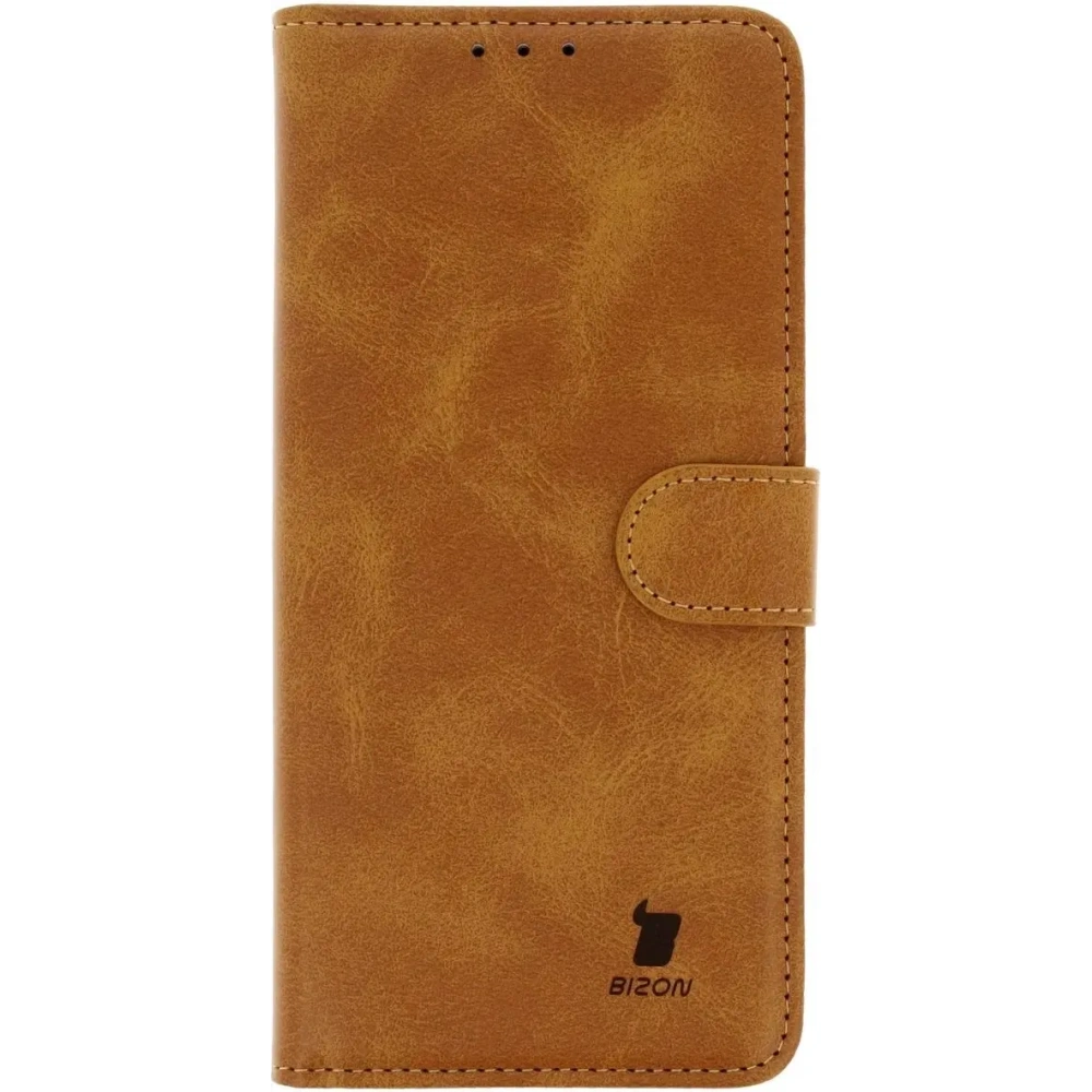 Etui z klapką Bizon Case Pocket do Realme 14 Pro 5G brązowe