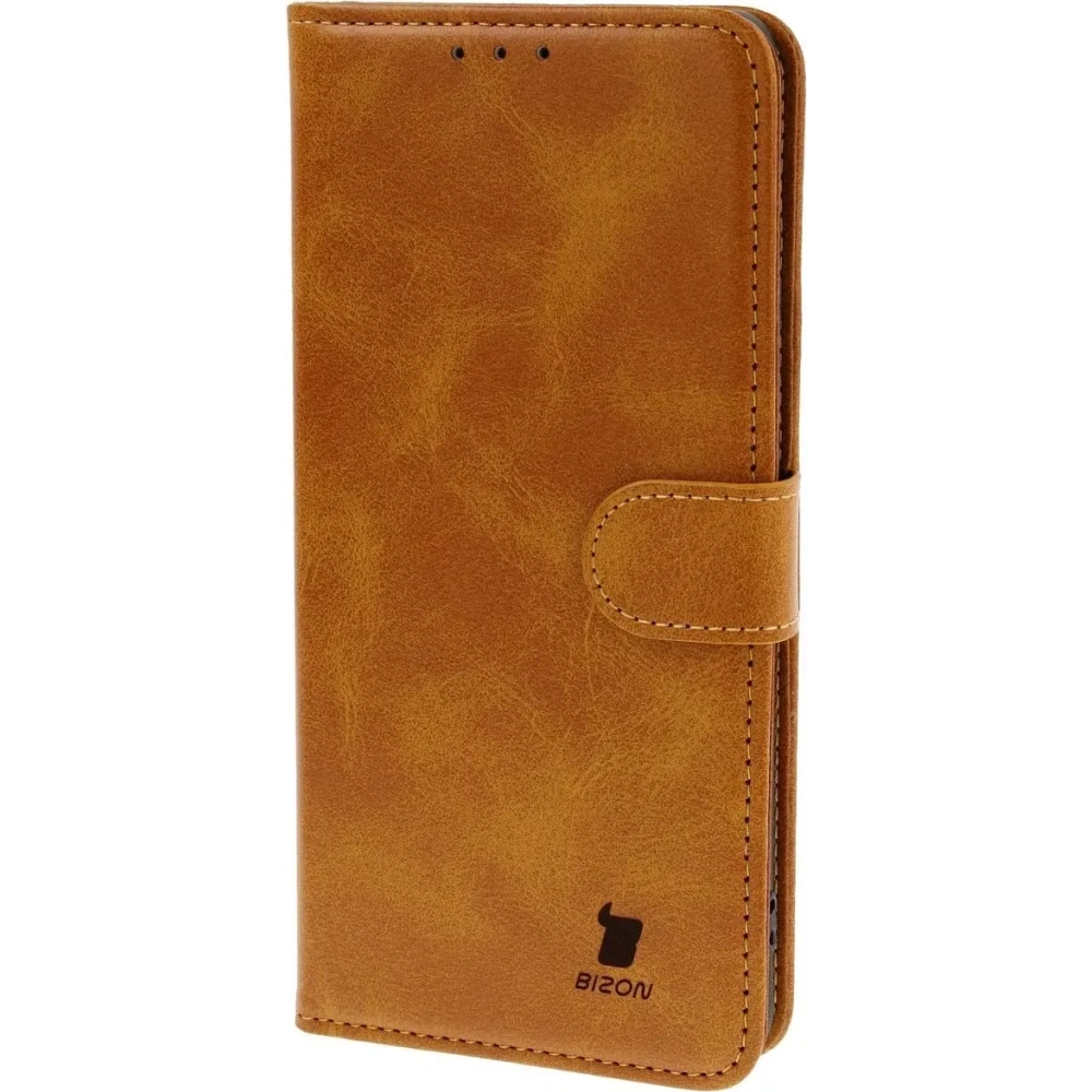 Etui z klapką Bizon Case Pocket do Realme 14 Pro 5G brązowe