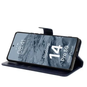 Kup Etui z klapką Bizon Case Pocket do Realme 14 Pro 5G granatowe - BIZ9293 - {ean13} - Sklep Home Screen