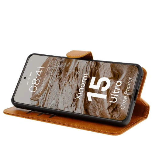 Kup Etui z klapką Bizon Case Pocket do Xiaomi 15 Ultra brązowe - BIZ9294 - {ean13} - Sklep Home Screen