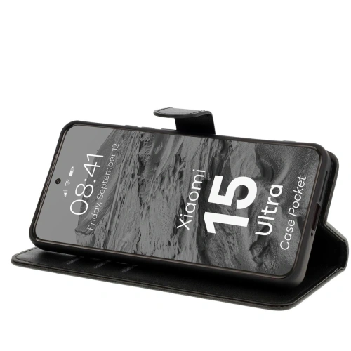 Kup Etui z klapką Bizon Case Pocket do Xiaomi 15 Ultra czarne - BIZ9295 - {ean13} - Sklep Home Screen