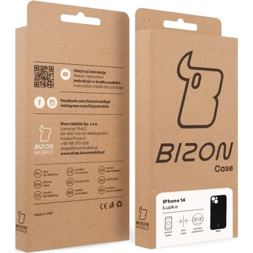 Kup BIZON Caz Lupka Apple iPhone 14 negru - BIZ9298 - {ean13} - Sklep Home Screen