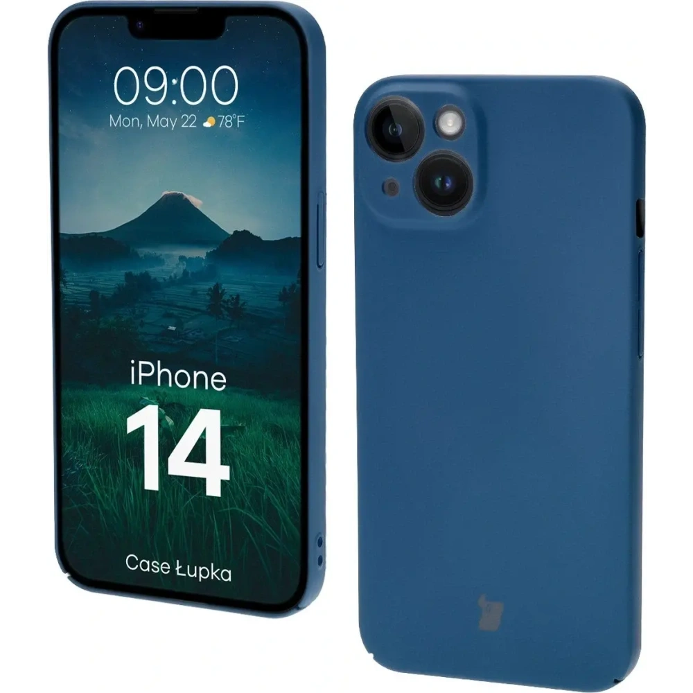 Etui Bizon Case Łupka do Apple iPhone 14 niebieskie