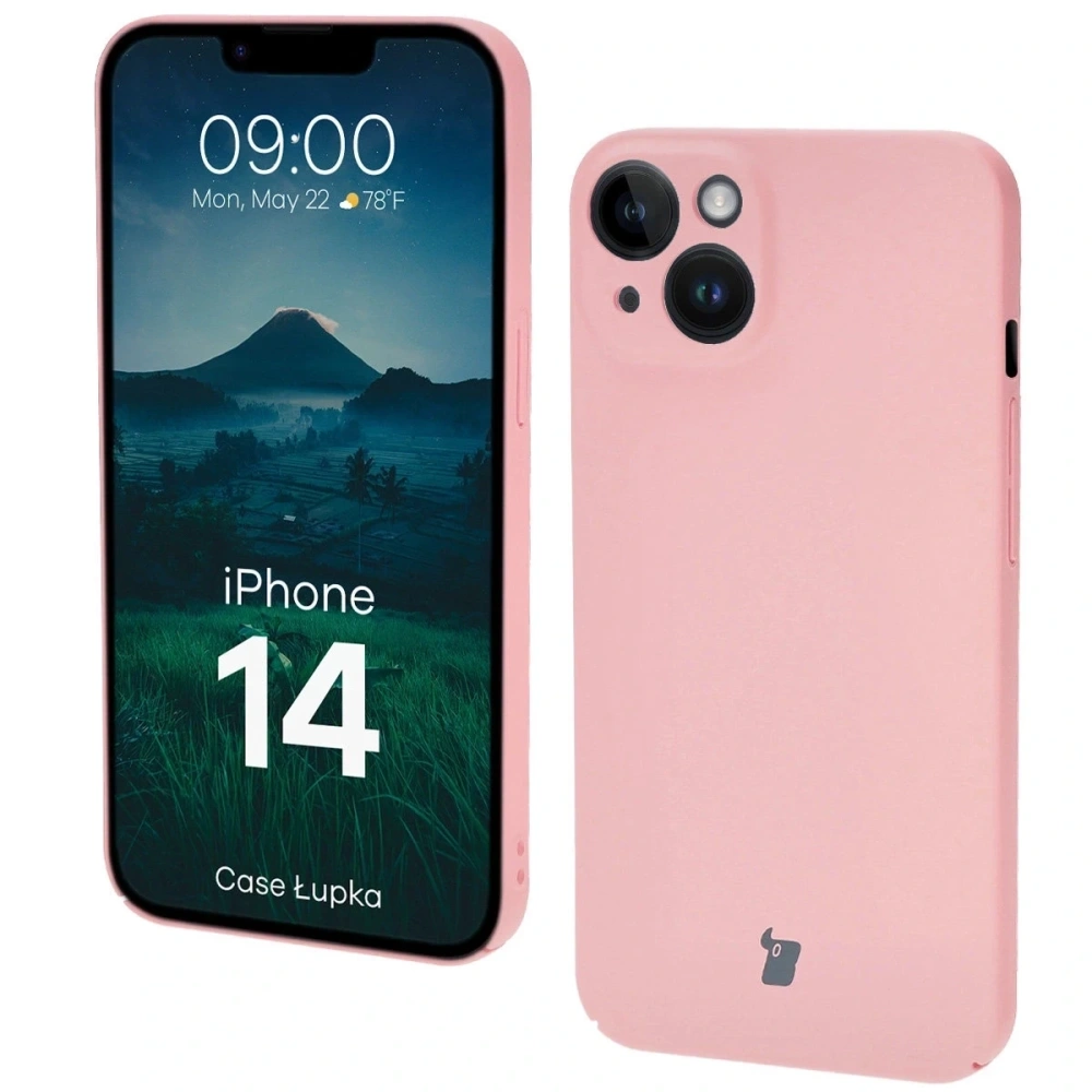 Etui Bizon Case Łupka do Apple iPhone 14 różowe