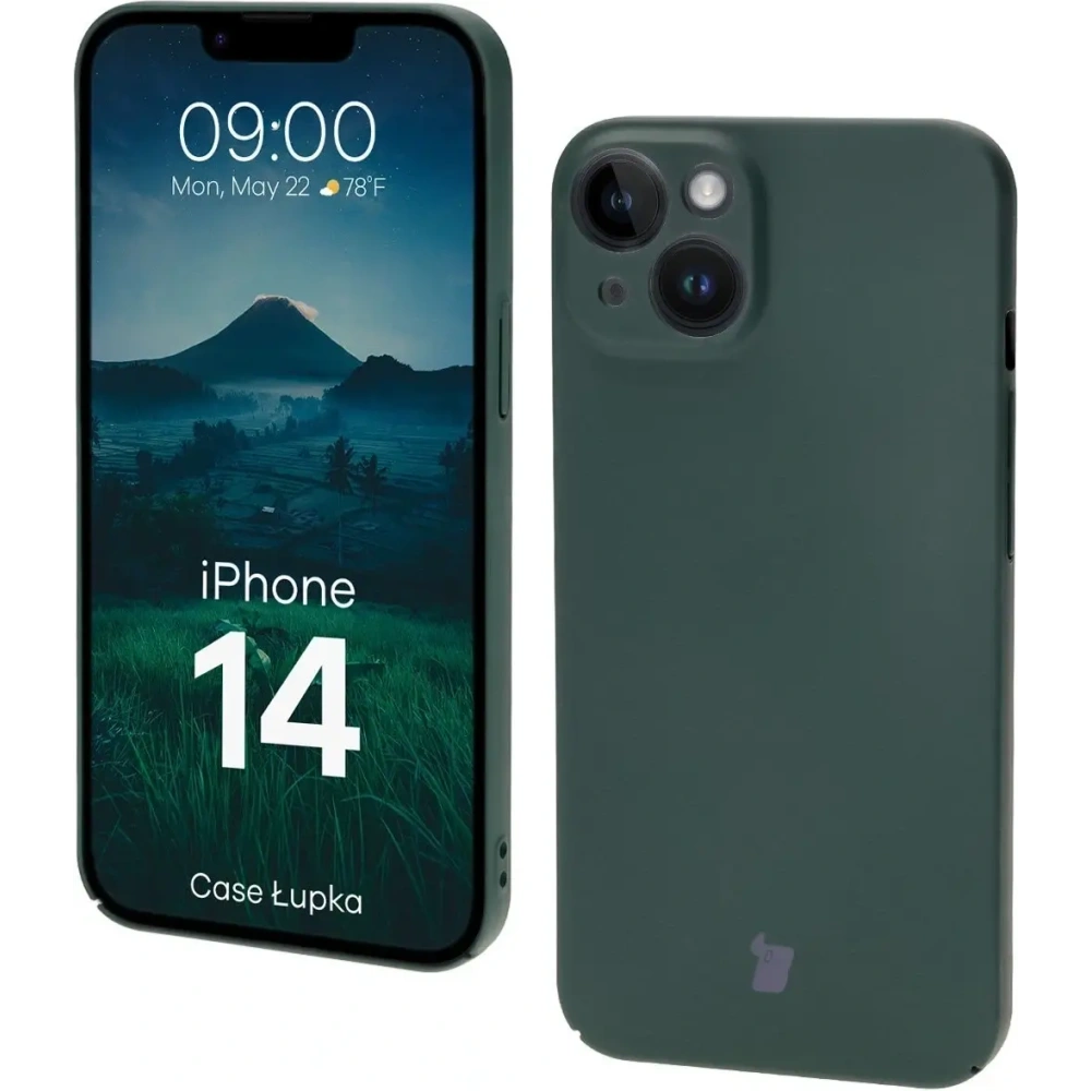 Etui Bizon Case Łupka do Apple iPhone 14 zielone
