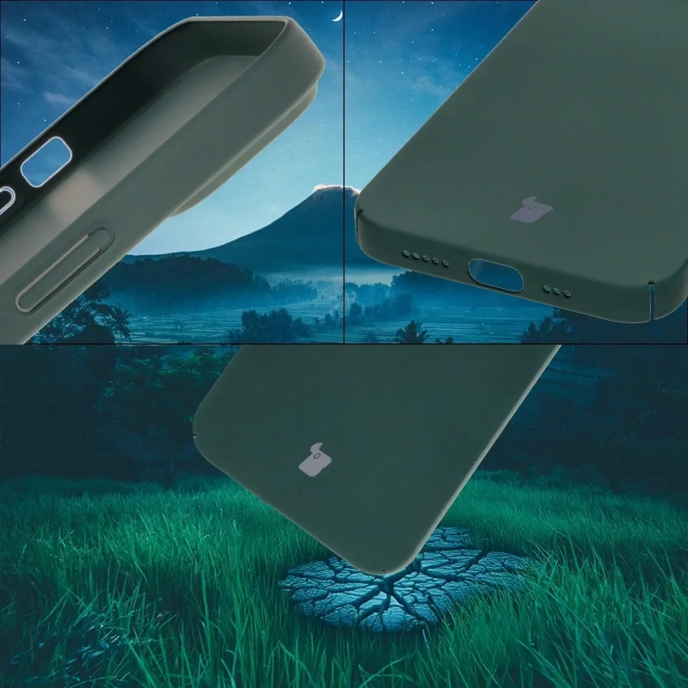 Etui Bizon Case Łupka do Apple iPhone 14 zielone
