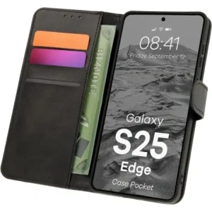Buy BIZON Case Pocket Samsung Galaxy S25 Edge black - BIZ9303 - {ean13} - Home Screen Store Europe