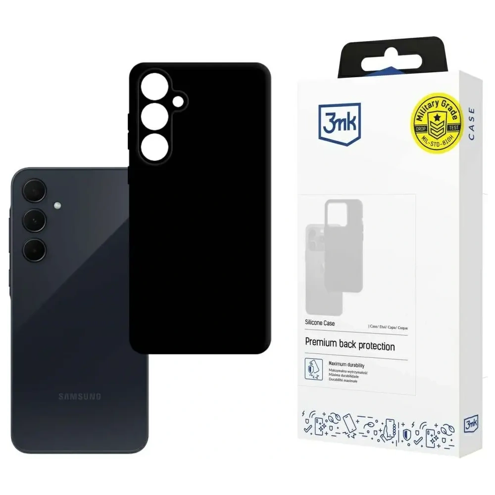 Etui 3MK Silicone Case do Samsung Galaxy A35 5G czarny
