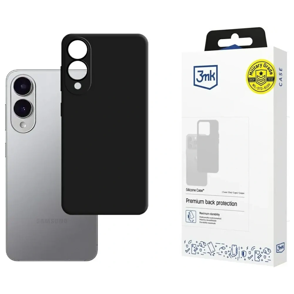 Etui 3MK Silicone Case do Samsung Galaxy S25 Edge czarny