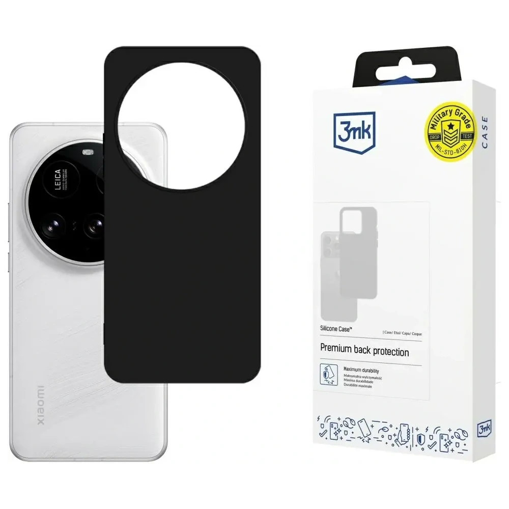 Etui 3MK Silicone Case do Xiaomi 15 Ultra czarny