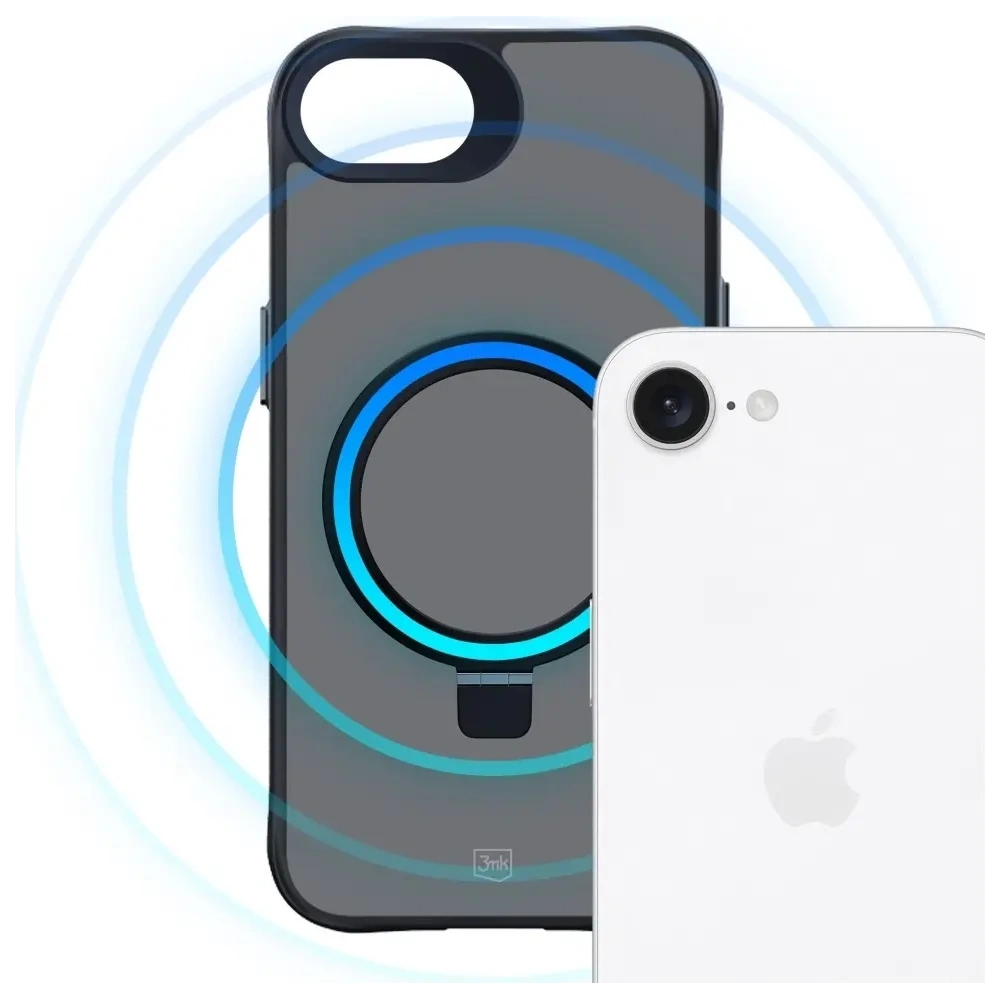 Etui 3MK Smoke Case do Apple iPhone 16e MagSafe & Stand
