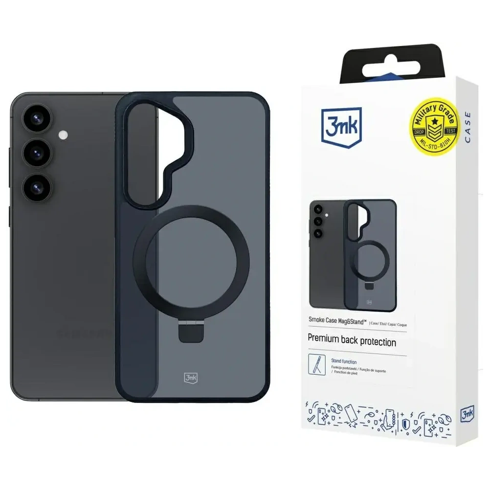Etui 3MK Smoke Case do Samsung Galaxy S25 MagSafe & Stand