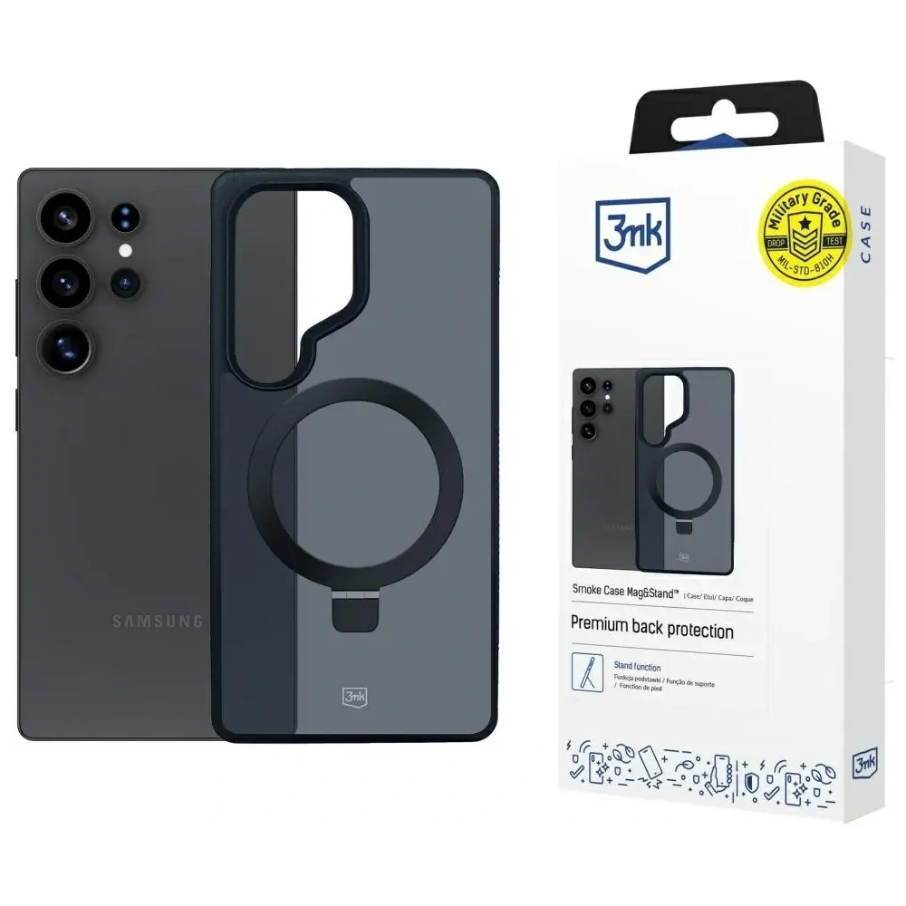 Etui 3MK Smoke Case do Samsung Galaxy S25 Ultra MagSafe & Stand