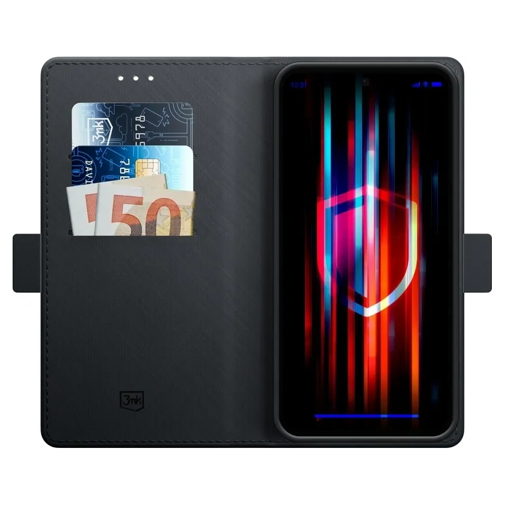 Etui z klapką 3MK Wallet Case do Samsung Galaxy S25 czarny