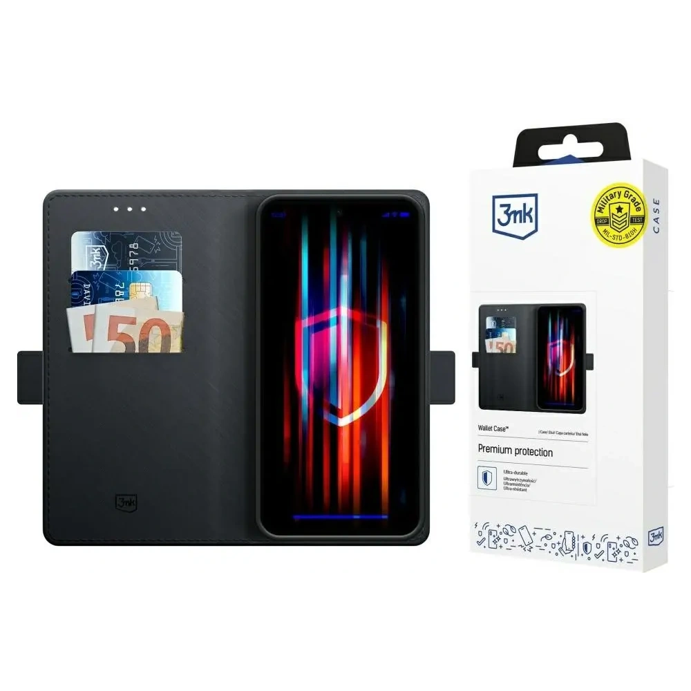 Etui z klapką 3MK Wallet Case do Samsung Galaxy S25+ Plus czarny