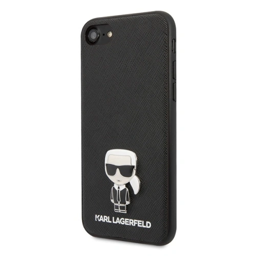 Kup Etui Karl Lagerfeld KLHCI8IKFBMBK Apple iPhone SE 2022/SE 2020/8/7 hardcase negru/black Saffiano Ikonik - KLD294BLK - {ean13} - Sklep Home Screen