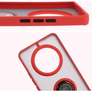 Buy Bizon Case Hybrid Ring Realme 14 Pro 5G smoky with a red frame - BIZ9305 - {ean13} - Home Screen Store Europe
