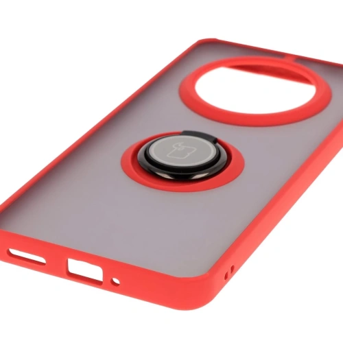 Buy Bizon Case Hybrid Ring Realme 14 Pro 5G smoky with a red frame - BIZ9305 - {ean13} - Home Screen Store Europe