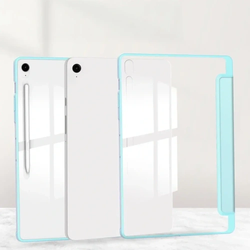 Kup Etui z klapką Bizon Case Tab Clear Matt do Samsung Galaxy Tab S10 FE+ Plus błękitne - BIZ9307 - {ean13} - Sklep Home Screen