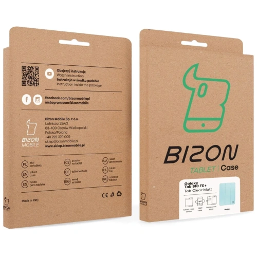 Buy Bizon Case Tab Clear Matt Samsung Galaxy Tab S10 FE+ Plus blue - BIZ9307 - {ean13} - Home Screen Store Europe