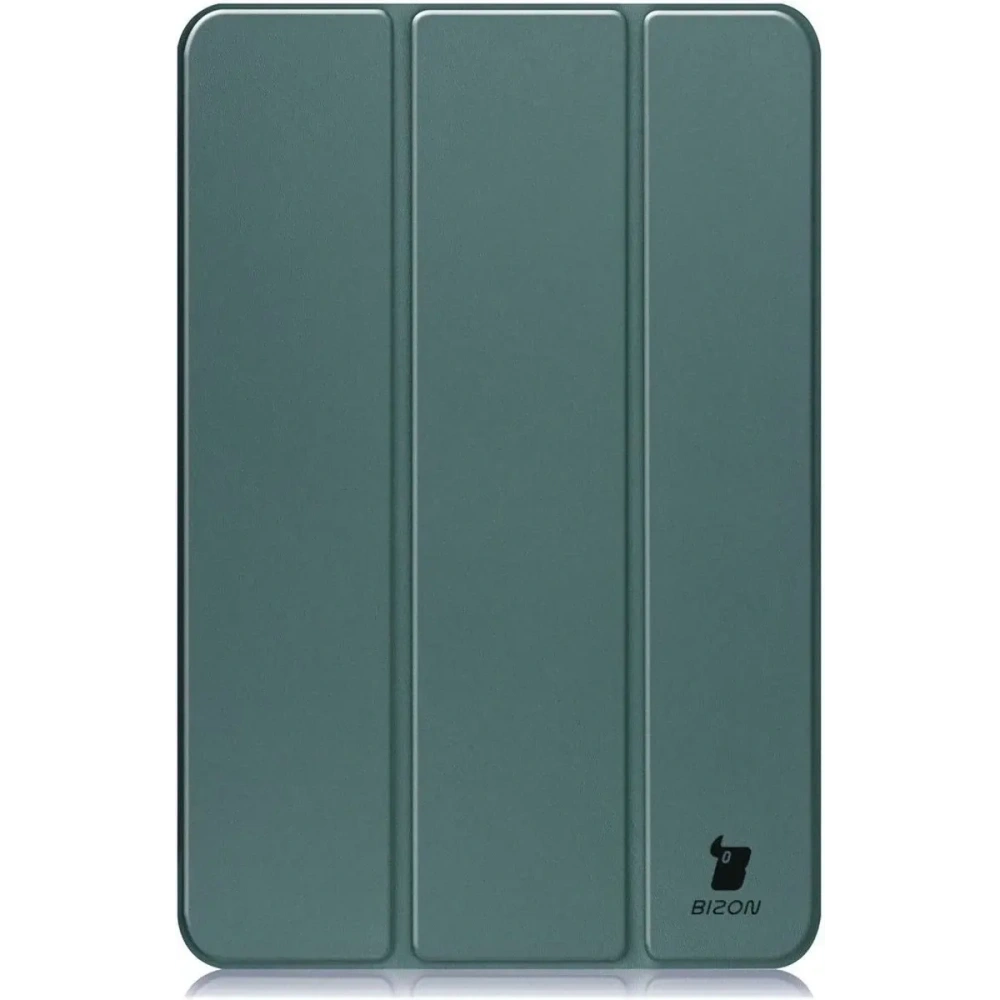 Etui z klapką Bizon Case Tab Clear Matt do Samsung Galaxy Tab S10 FE+ Plus ciemnozielone
