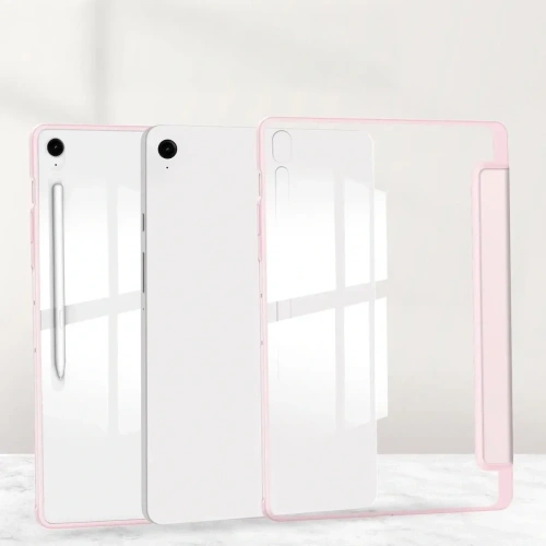 Kup Etui z klapką Bizon Case Tab Clear Matt do Samsung Galaxy Tab S10 FE+ Plus różowe - BIZ9312 - {ean13} - Sklep Home Screen
