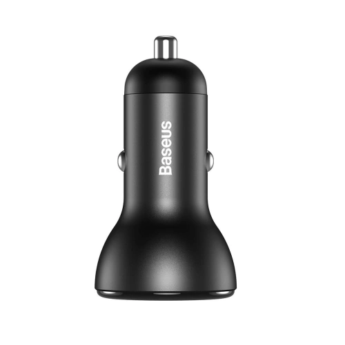 Kup Ładowarka samochodowa Baseus Digital Display, 2x USB, QC3.0, 45W, 5A (szara) - BSU1532GRY - {ean13} - Sklep Home Screen