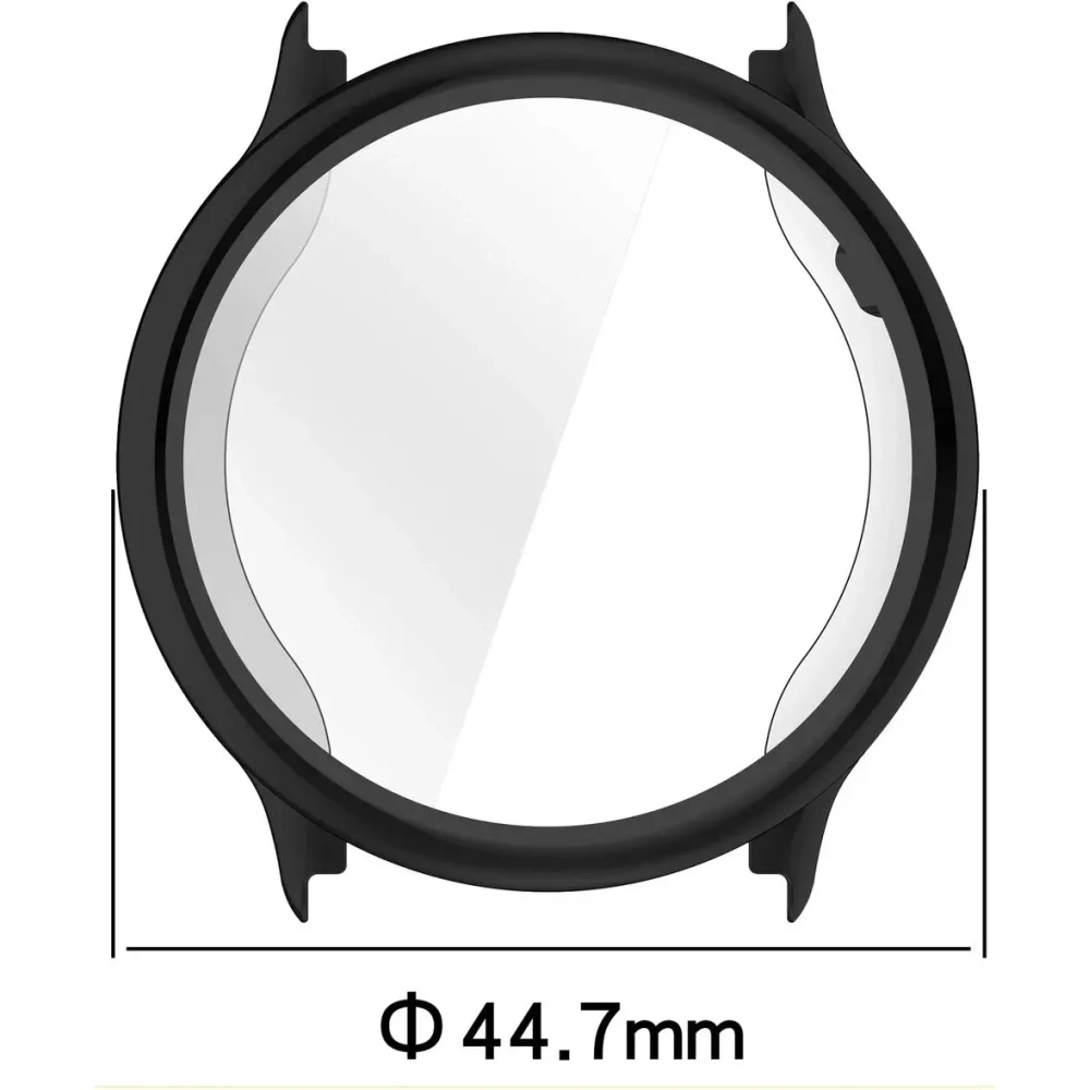 Etui z osłoną ekranu Bizon Case Watch Felipe do Garmin Vivoactive 6 czarne