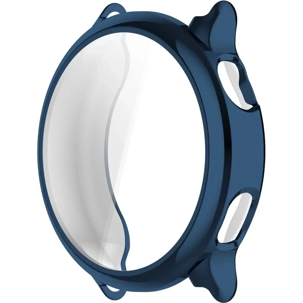 Etui z osłoną ekranu Bizon Case Watch Felipe do Garmin Vivoactive 6 niebieskie