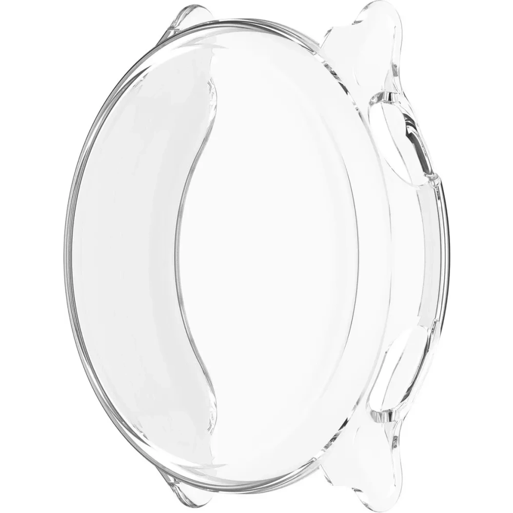 Etui z osłoną ekranu Bizon Case Watch Felipe do Garmin Vivoactive 6 przeźroczyste