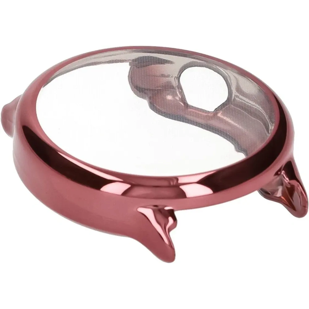 Etui z osłoną ekranu Bizon Case Watch Felipe do Garmin Vivoactive 6 różowe