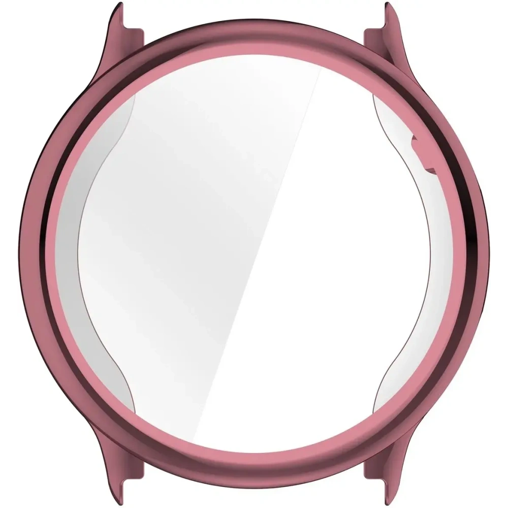 Etui z osłoną ekranu Bizon Case Watch Felipe do Garmin Vivoactive 6 różowe