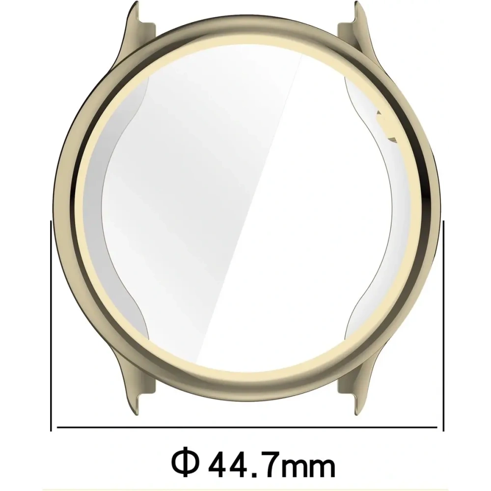 Etui z osłoną ekranu Bizon Case Watch Felipe do Garmin Vivoactive 6 złote