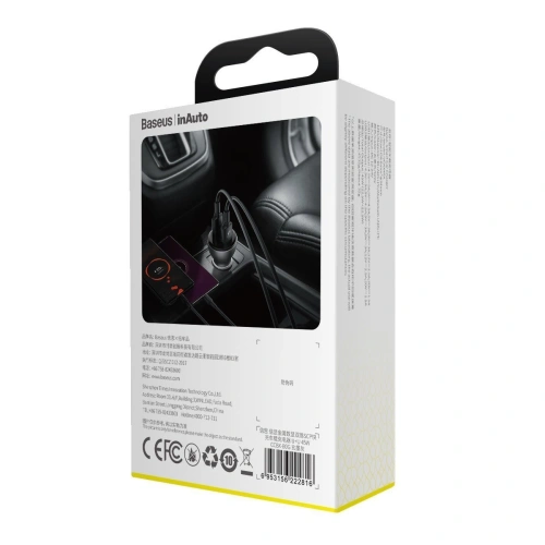 Kup Baseus Autoladegerät Digital Display, 2x USB, QC3.0, 45W, 5A (grau) - BSU1532GRY - {ean13} - Sklep Home Screen