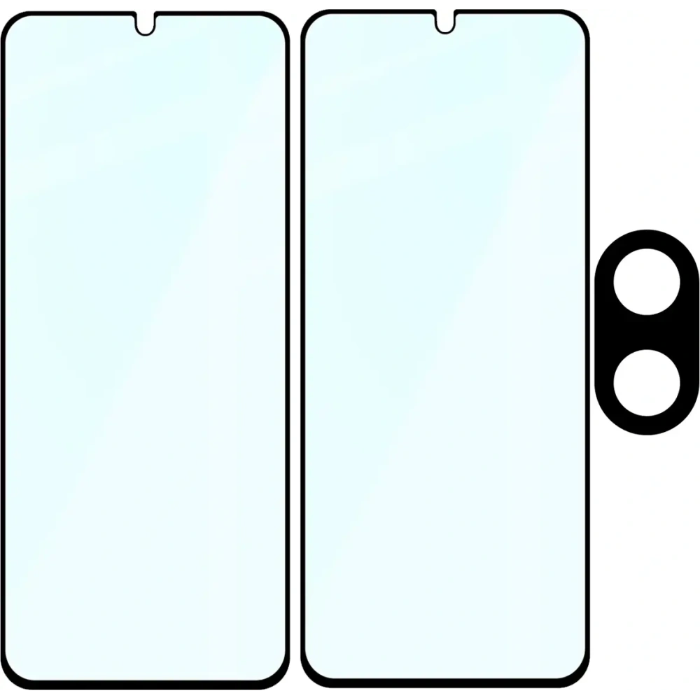 2x szkło na ekran + szkło na aparat Bizon Edge 2 Pack do Xiaomi Redmi A5 4G / POCO C71 4G