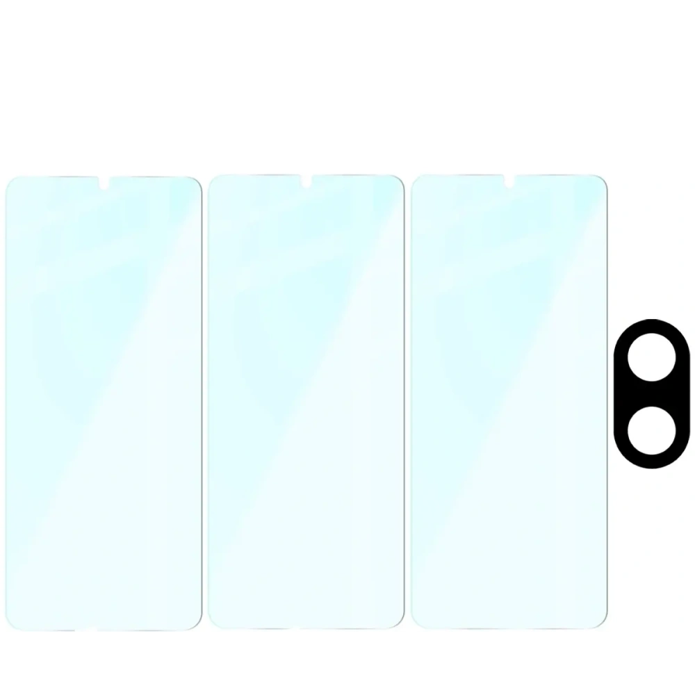 3x szkło na ekran+ szkło na aparat Bizon Glass Clear 2 Pack do Xiaomi Redmi A5 4G / POCO C71 4G