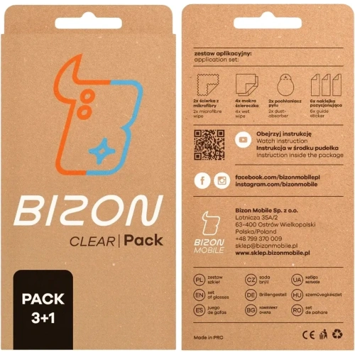 Kup Bizon Glass Clear 2 Csomag 3x edzett üveg + lencsevédő Xiaomi Redmi A5 4G / POCO C71 4G - BIZ9324 - {ean13} - Sklep Home Screen