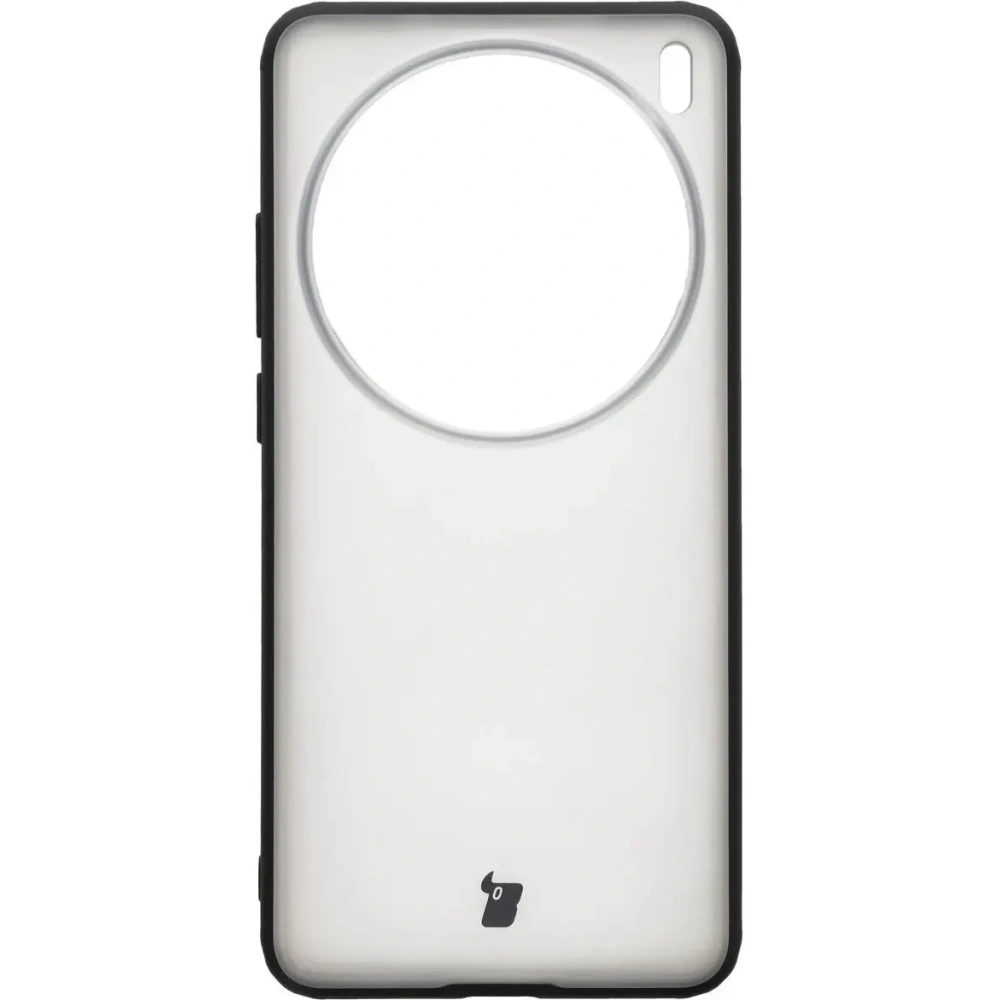 Etui Bizon Case Angelo do Vivo X200 Pro przydymione z czarną ramką