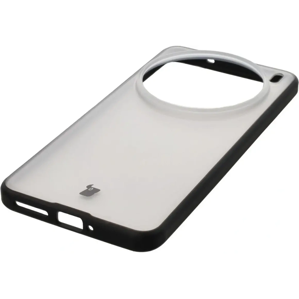 Etui Bizon Case Angelo do Vivo X200 Pro przydymione z czarną ramką