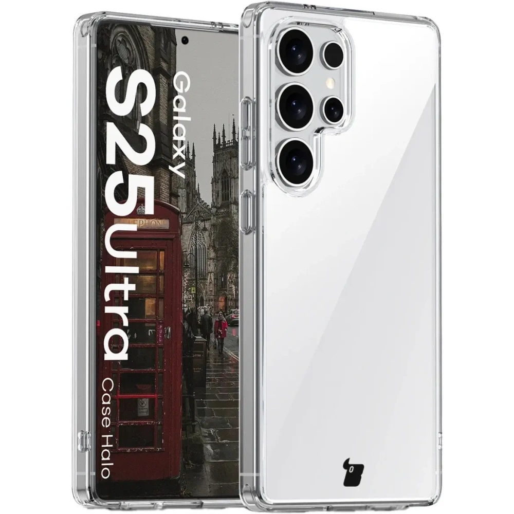 Etui Bizon Case Halo do Samsung Galaxy S25 Ultra przezroczyste