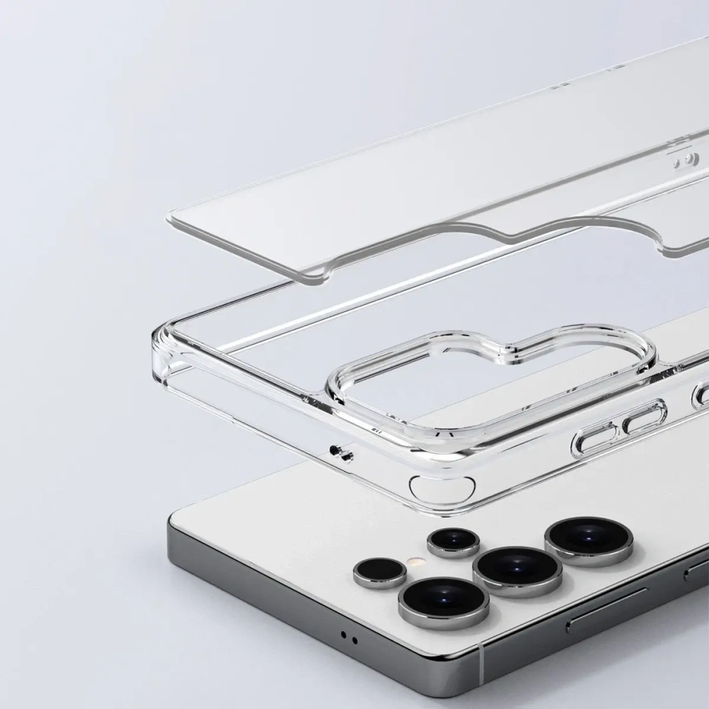 Etui Bizon Case Halo do Samsung Galaxy S25 Ultra przezroczyste