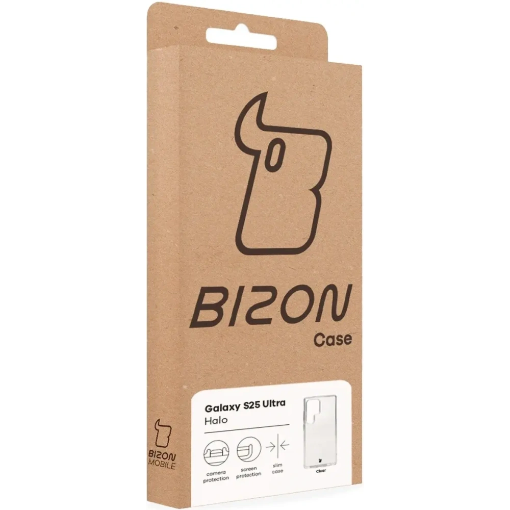 Etui Bizon Case Halo do Samsung Galaxy S25 Ultra przezroczyste
